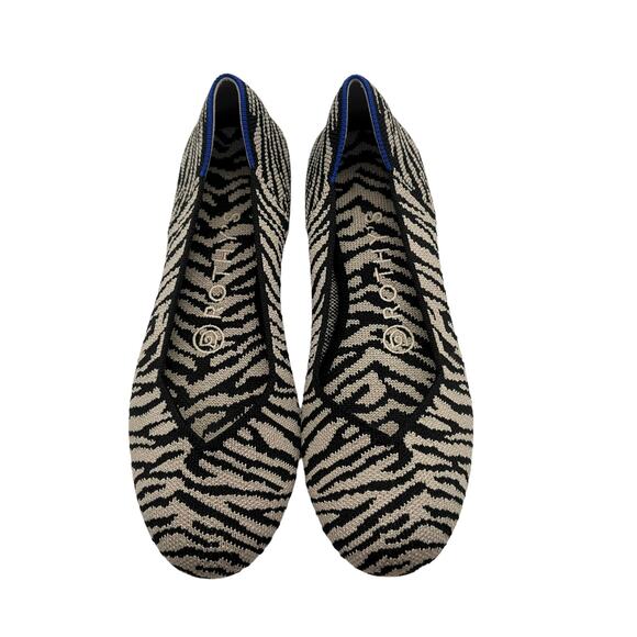 Rothy’s The Flat in Zebra‎ Print Women’s Size 6 - Picture 3 of 8